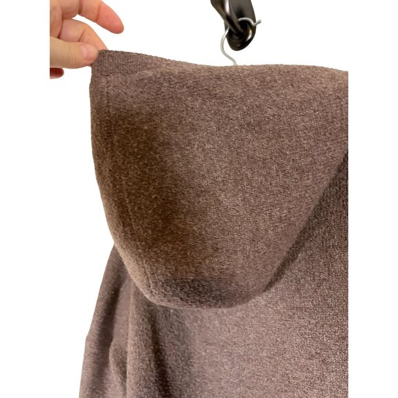 Hollister Hood Sweater XS Brown Neutral Preppy Boho Western Y2K Cozy Comfy 80s - Picture 3 of 9